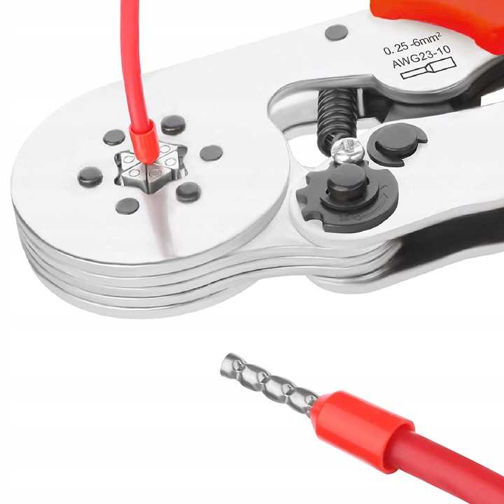 ZACISKARKA PRASKA do tulejek kablowych SZEŚCIOKĄTNA kabli konektorów