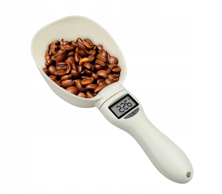 Miarka kuchenna z Wagą do karmy łyżka przenośna do 800g + Baterie