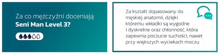 SENI MAN EXTRA Level 3 wkładki urologiczne dla mężczyzn 15szt chłonność 3/5