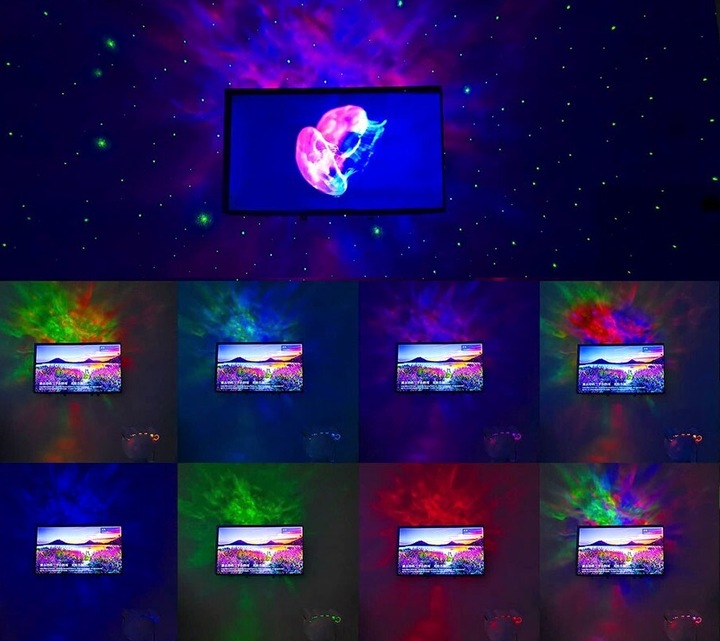 PROJEKTOR GWIAZD ASTRONAUTA Lampka GLOW Rzutnik Dla Dzieci Led LASER PILOT