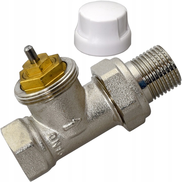 ZAWÓR termostatyczny 1/2" DN15 PROSTY grzejnikowy zasilający M30x1,5 HANZ