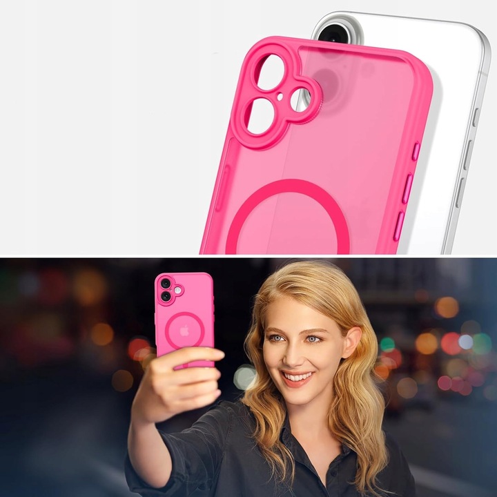 Etui do iPhone 16 WZMACNIANE 360° MATOWE MATT Case + 2szt SZKŁO