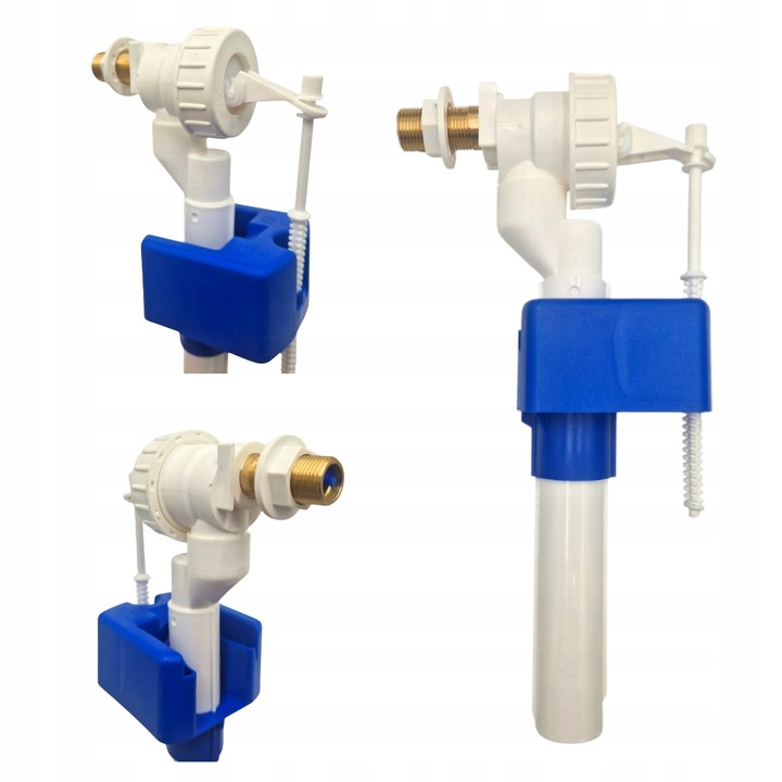 Zawór napełniający 1/2 mosiężny do spłuczki DN15 uniwersalny pływak WC