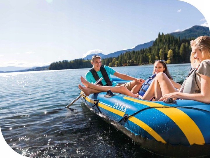 Ponton Intex Challenger 3-osob Pompka + Wiosła 68370 MODEL 2024