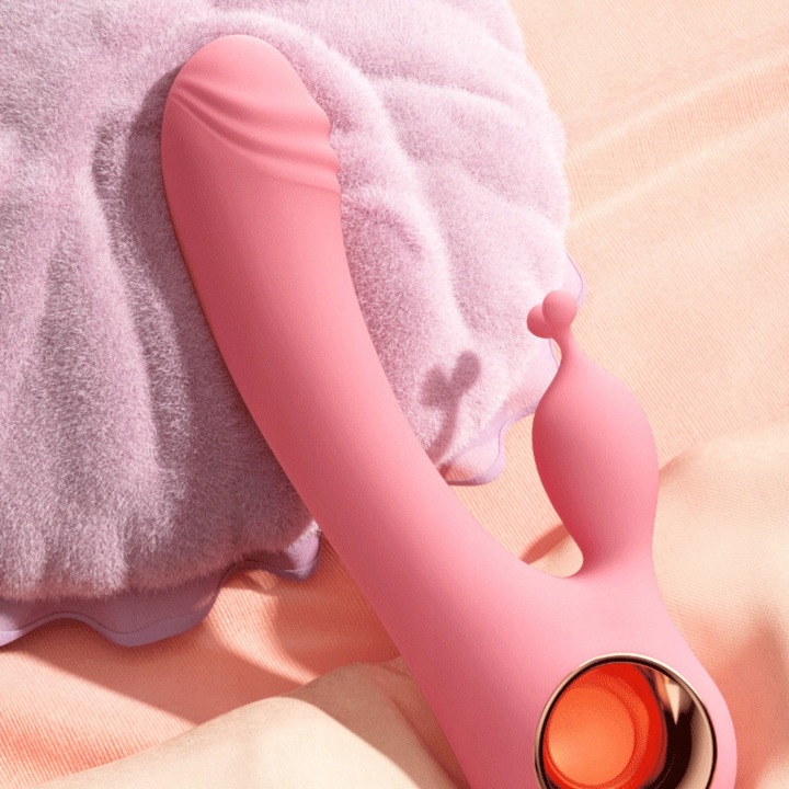 WIBRATOR KRÓLICZEK 2W1 PUNKTU G DAMSKI MOCNY DWA SILNIKI INTENSYWNY MASAŻER