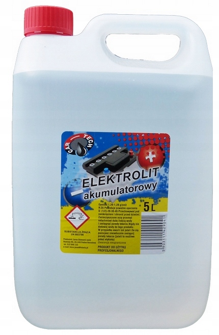 ELEKTROLIT KWAS AKUMULATOROWY 38% 5L PREMIUM