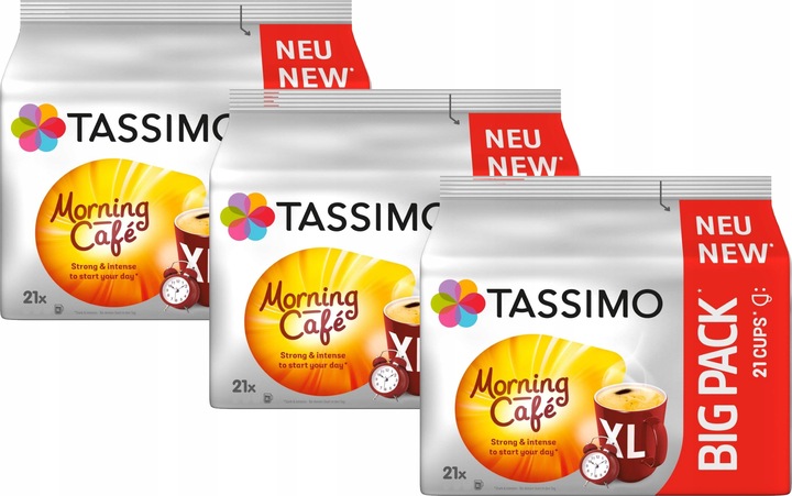 Kapsułki TASSIMO Jacobs Morning Cafe XL 3 x 21 szt