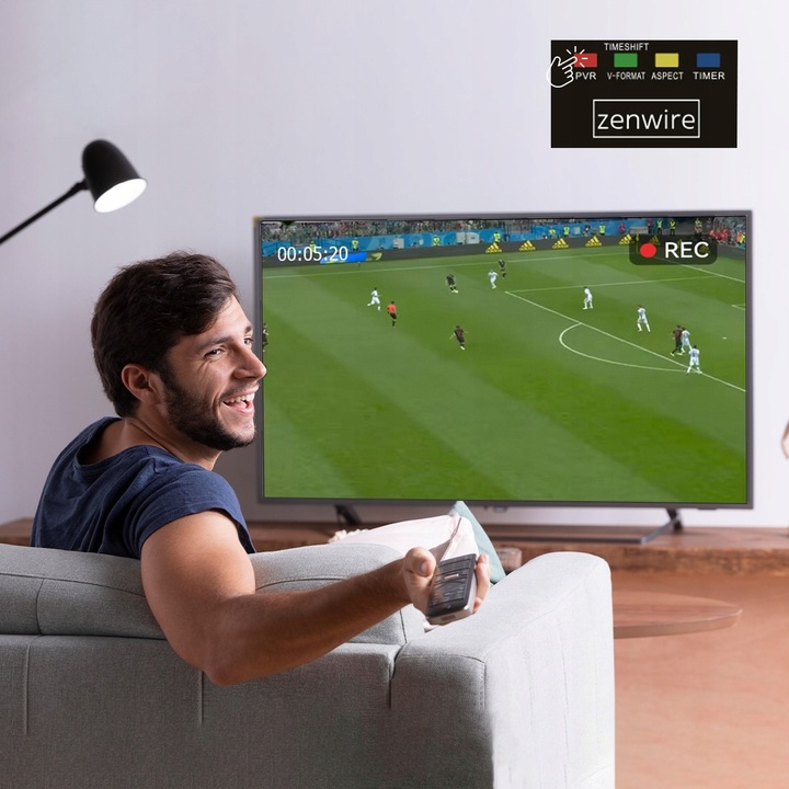 Tuner Dekoder Satelitarny DVB-T2 HEVC H.265 WiFi Telewizji Naziemnej