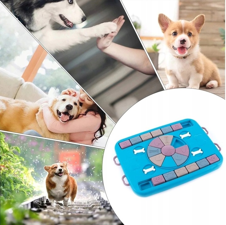 ZABAWKA EDUKACYJNA DLA PSA KOTA GRA WĘCHOWA MISKA