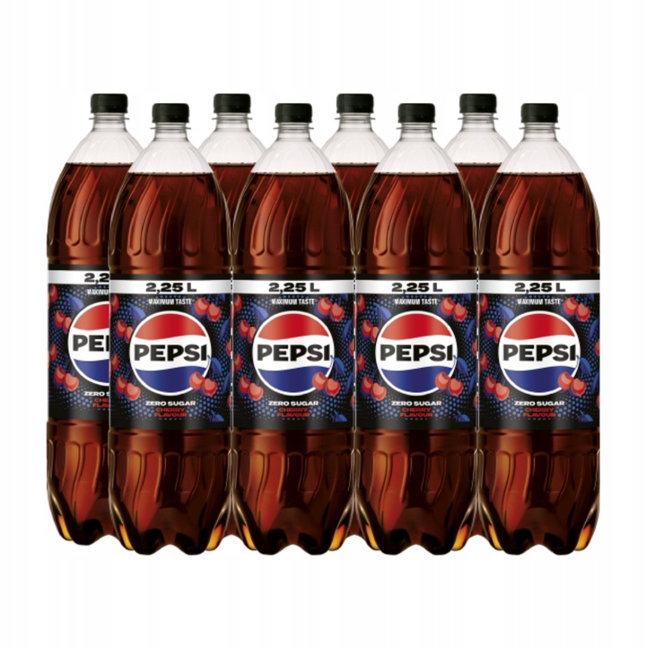 Pepsi Cherry Zero 8x 2,25l napój gazowany typu cola bez cukru wiśniowa