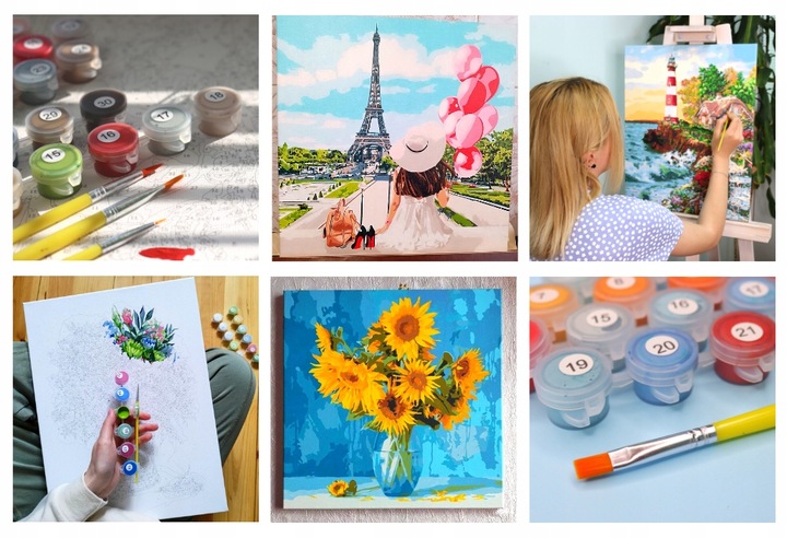 Obraz Malowanie po numerach Nieskazitelne piękno 40х40 IDEYKA NA RAMIE