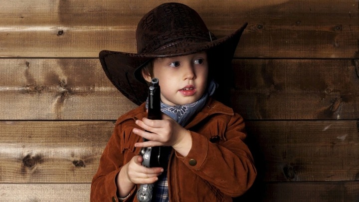 REWOLWER COWBOY PISTOLET NA KAPISZONY HUKOWY + NABOJE SPŁONKA 1152 STRZAŁY