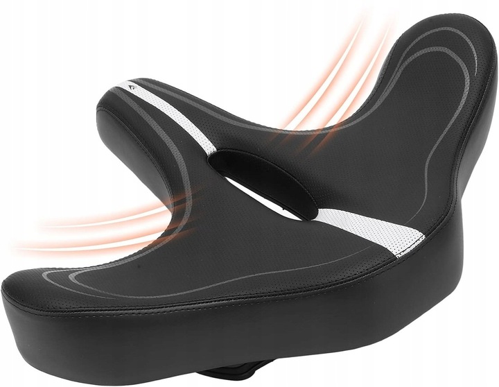 WYGODNE SIODEŁKO SIODŁO ROWEROWE NA ROWER DO ROWERU DUŻE MIĘKKIE MTB S11