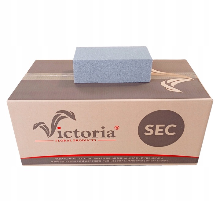 GĄBKA FLORYSTYCZNA VICTORIA SUCHA SZTUCZNE KWIATY KARTON OZDOBA MOCNA