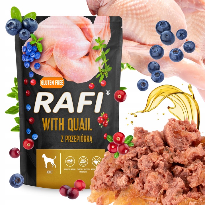 MOKRA KARMA DOLINA NOTECI RAFI ADULT BEZ ZBÓŻ SASZETKA MIX SMAKÓW 24 x 500G