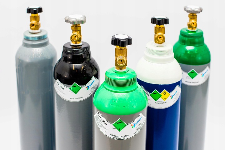 Nowa Pełna Butla Gazowa Butle 2L 1,5kg CO2 DWUTLENEK WĘGLA SPOŻYWCZY