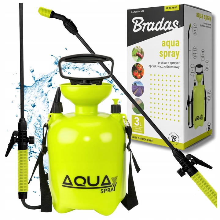 OPRYSKIWACZ CIŚNIENIOWY RĘCZNY 3 L LANCA AQUA SPRAY LIME BRADAS