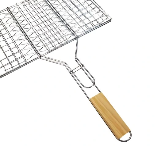 RUSZT STALOWY SIATKA DO GRILLOWANIA RYBY MIĘSA NA GRILLA BBQ 32x20cm