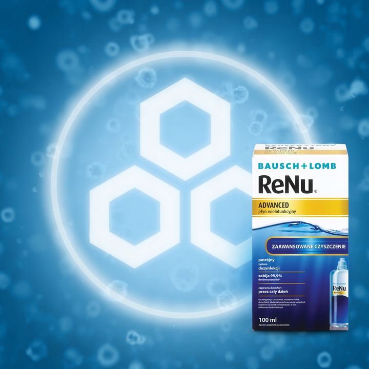 Płyn do soczewek kontaktowych Bausch + Lomb ReNu Advanced 100 ml