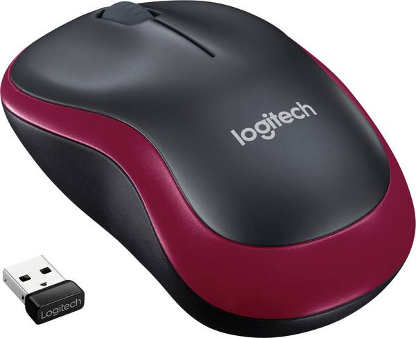 Myszka bezprzewodowa Logitech M-185 910-002240 M185 czerwona