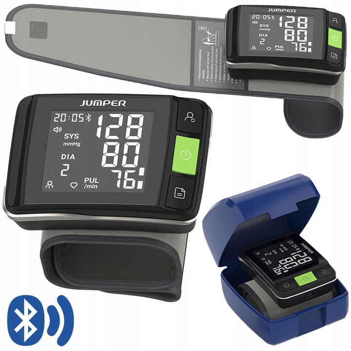 MEDYCZNY Ciśnieniomierz NADGARSTKOWY Jumper HWA11 MÓWI PO POLSKU Aplikacja
