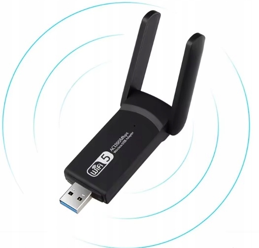 ADAPTER WI-FI KARTA SIECIOWA USB 3.0 1300Mbps ANTENA ZEWNĘTRZNA WIFI