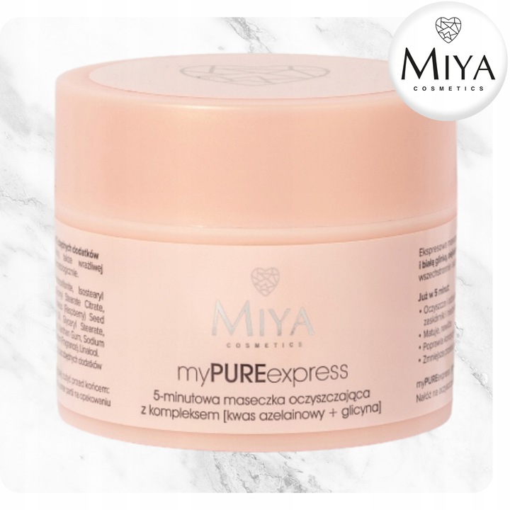 Maseczka Kremowa 5-Minutowa Oczyszczająca z Kompleksem Do Twarzy 50 ml Miya