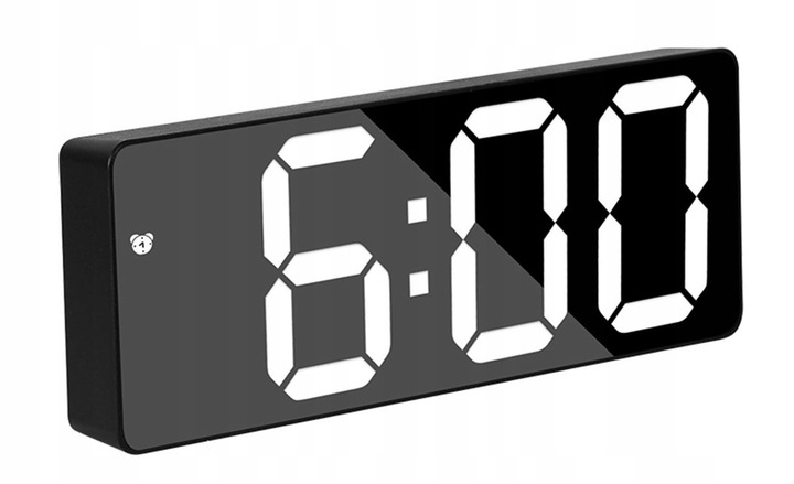 ZEGAR ELEKTRONICZNY LED BUDZIK ZEGAREK Z ALARMEM B