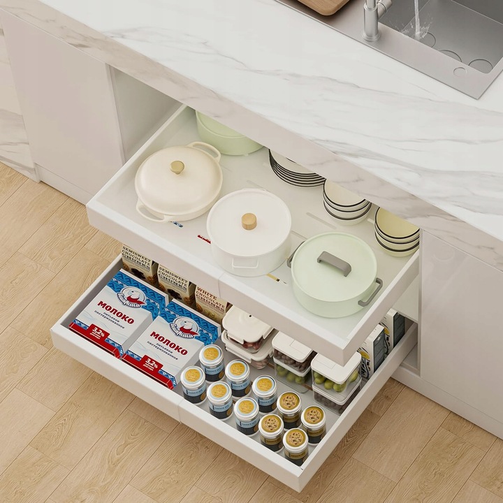 SZUFLADA KUCHENNA WYSUWANA 32-50CM REGULOWANA WYSUWANY KOSZ KUCHENNY