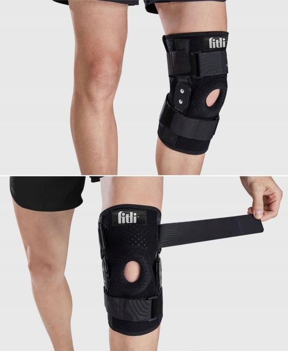 ORTEZA KOLANA Stabilizator z Usztywnieniem OPASKA STAWU KOLANOWEGO RZEPKI