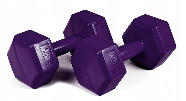 HANTLE hantelki CIĘŻARKI 2x3KG ZESTAW do ćwiczeń fitness BITUMICZNE