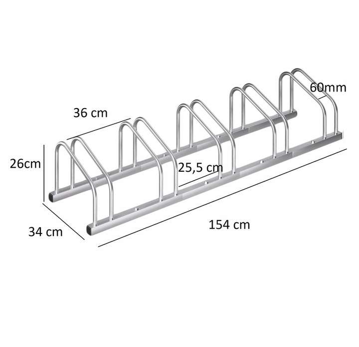 STOJAK NA ROWERY 5 ROWERÓW ROWER ROWEROWY