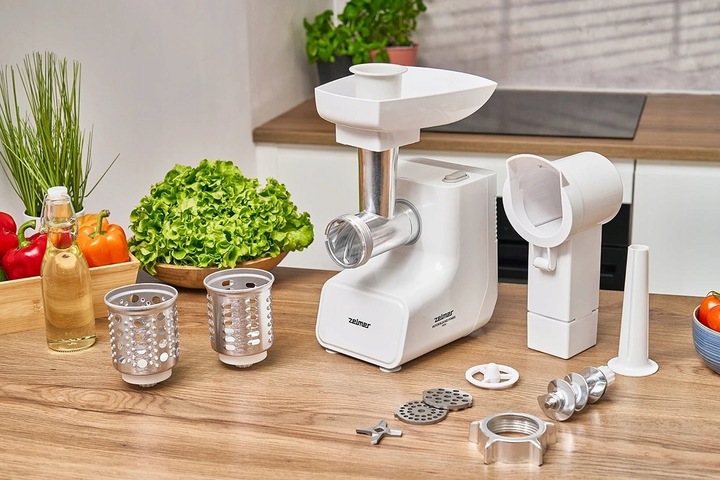 MASZYNKA DO MIELENIA MIĘSA ZELMER ZMM3512B SZATKOWNICA BIAŁA 1500W