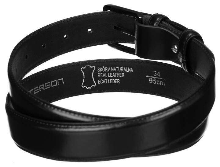 PETERSON pasek męski klasyczny do spodni skórzany