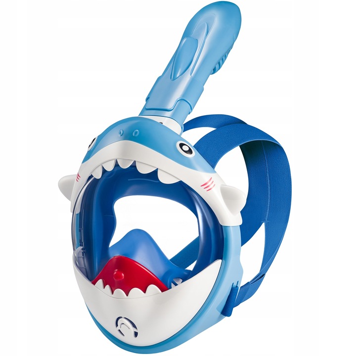MASKA DO NURKOWANIA DLA DZIECI PEŁNOTWARZOWA DO SKORKELINGU PŁYWANIA REKIN