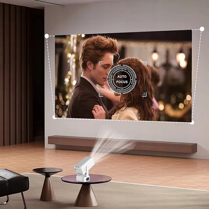 Mini Projektor Przenośny Rzutnik Android 13 WiFi 360 Full HD 4K do