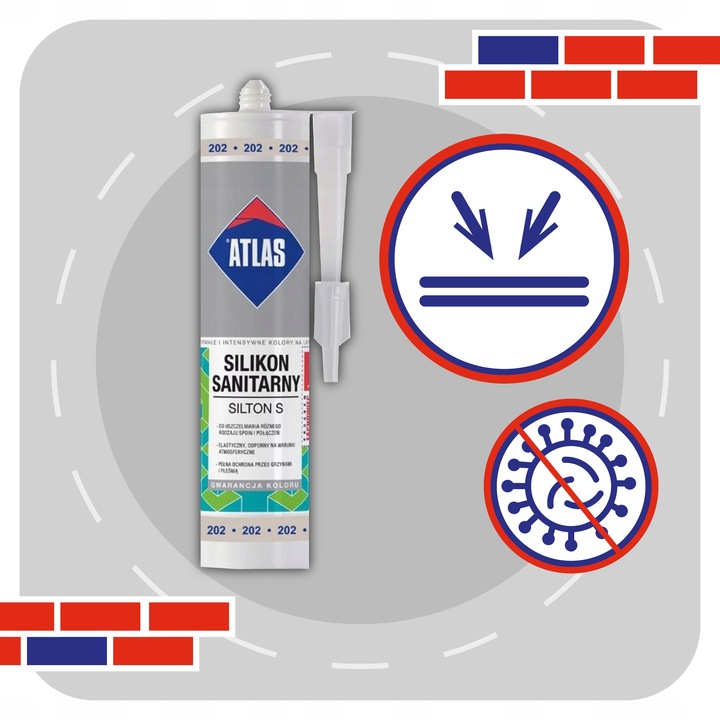 ATLAS SILIKON SILTON S 280ml - 202 POPIELATY