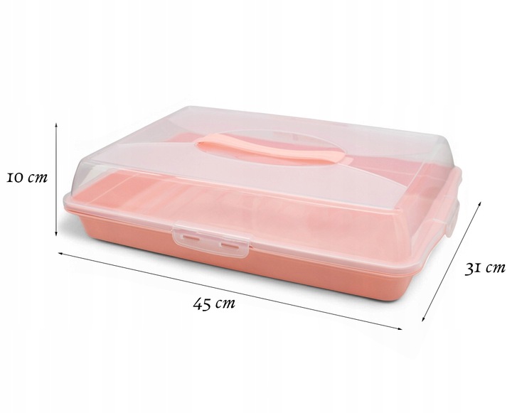 Pojemnik na ciasto wypieki pudełko box 45cm