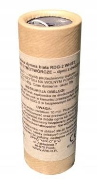 GRANAT DYMNY Z ZAWLECZKĄ RDG-2 BIAŁA dwustronna świeca dymna DO ZDJĘĆ