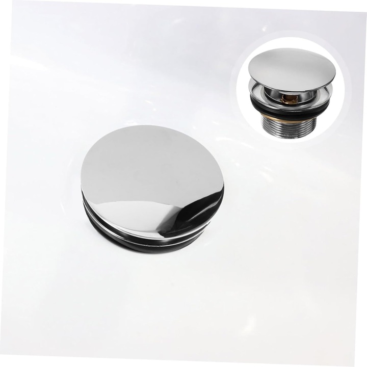 KOREK DO BRODZIKA Z SITKIEM WANNY SYFON STANDARD KLIK-KLAK