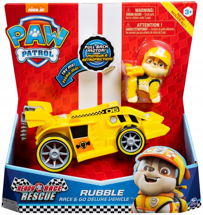 PSI PATROL RUBBLE FIGURKA + POJAZD NAPĘD DŹWIĘK