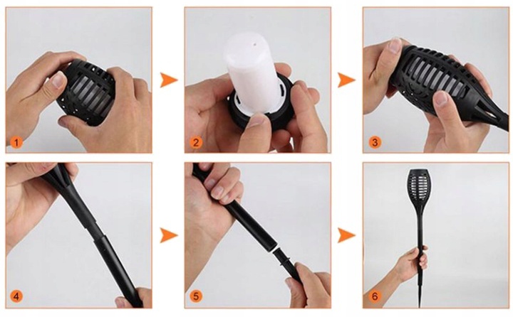 Lampy Solarne Ogrodowe LED Pochodnia Płomień Latarnia Lampki Do Ogrodu