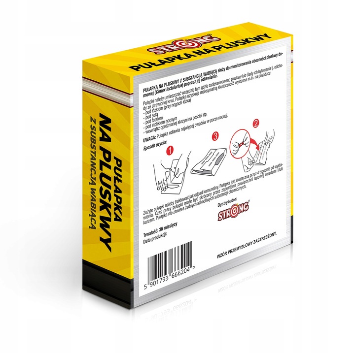 SKUTECZNA PUŁAPKA NA PLUSKWY MOCNY LEP NA PLUSKWY Z WABIKIEM STRONG