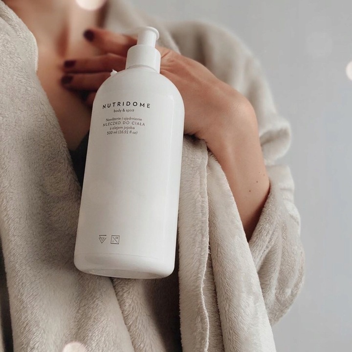 MLECZKO do ciała BALSAM z olejkiem jojoba NUTRIDOME intensywne NAWILŻENIE