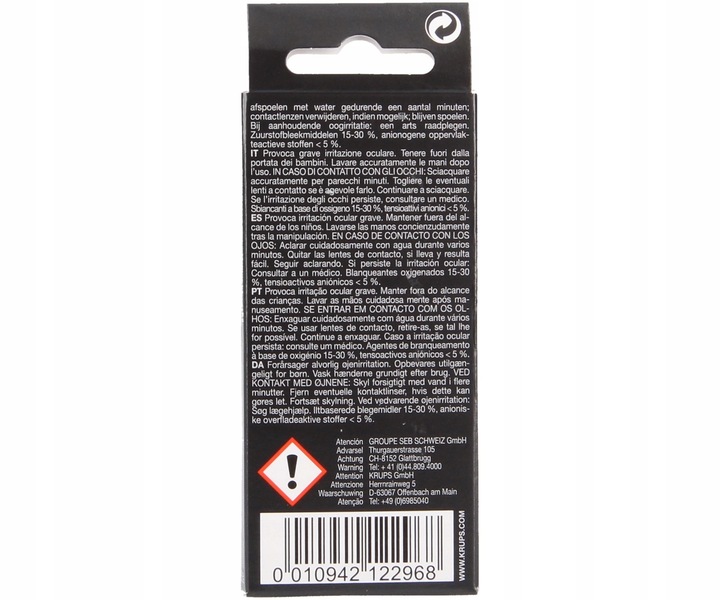 10x TABLETKI do czyszczenia ekspresu KRUPS XS3000