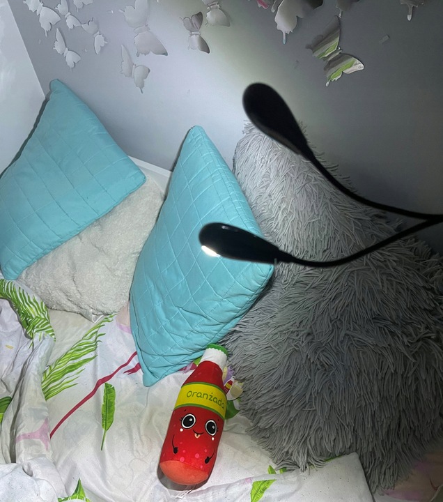 LAMPKA Z KLIPSEM 4 LED CZYTANIA NUT KLIPS PODWÓJNA