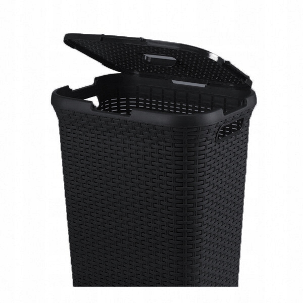 CURVER RATTAN STYLE KOSZ ŁAZIENKOWY NA PRANIE BIELIZNE UBRANIA 60L