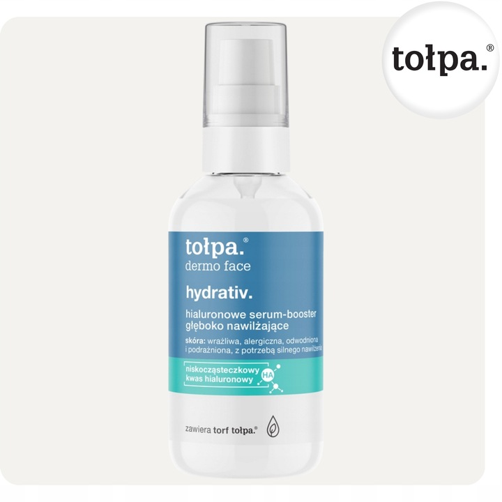 Hialuronowe Serum-Booster Silnie Nawilżające Przeciw Zmarszczkom 75ml Tołpa