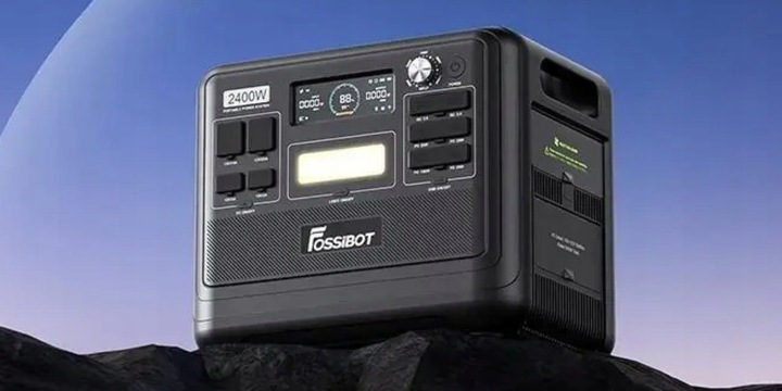 Fossibot przenośna stacja zasilania 2048Wh 2400W-4800W Aplikacja elektrowni