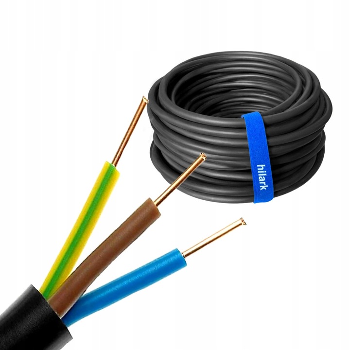 Kabel Przewód ziemny NYY-J 3x2,5mm² 0,6/1kV YKY 50m